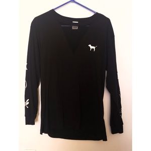 Vs pink Campus long sleeve mesh in front